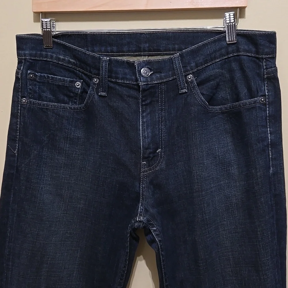 Levi's Men's 511 Slim Fit Jeans Size 34 Waist 34 Length‎ Clean Dark Wash